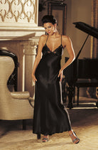 Shirley of Hollywood 20300 Black Long Gown - Divine Silk