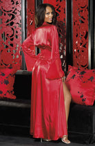 Shirley of Hollywood 20559 Long Robe Red - Divine Silk