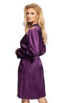 Irall Shelby Dressing Gown Purple - Divine Silk
