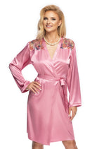 Irall Shelby Dressing Gown Dusty Rose - Divine Silk
