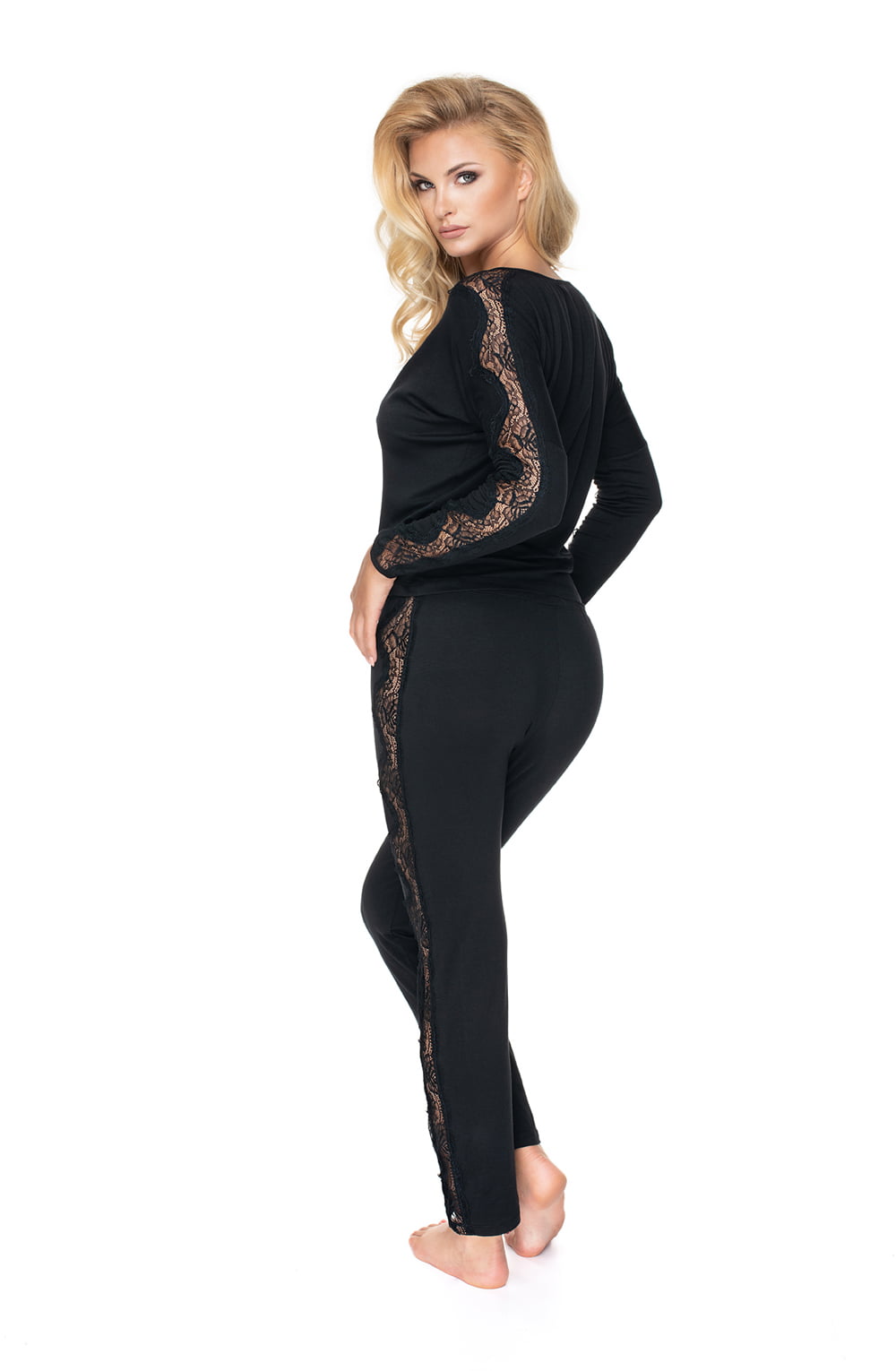 Irall Pandora Black Pyjama - Divine Silk