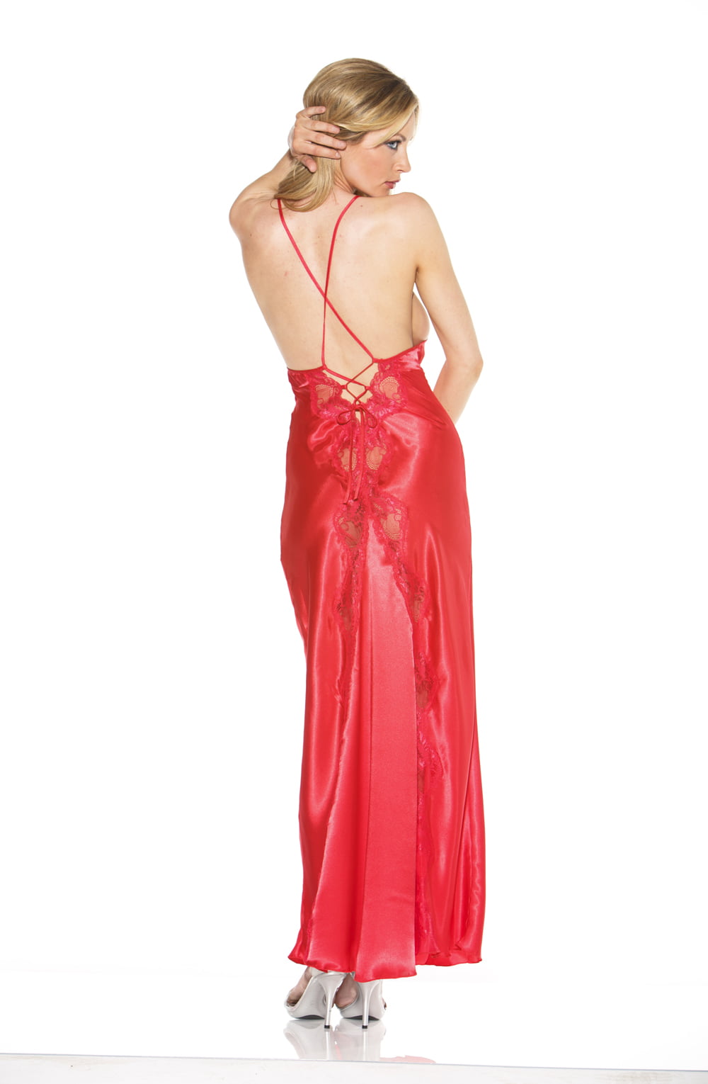 Shirley of Hollywood 20300 Red Long Gown - Divine Silk