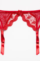 Shirley of Hollywood 622 Garter Belt Red - Divine Silk