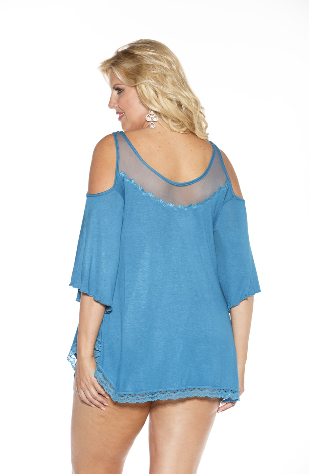 Shirley of Hollywood X3257 Sleepshirt Sapphire - Divine Silk