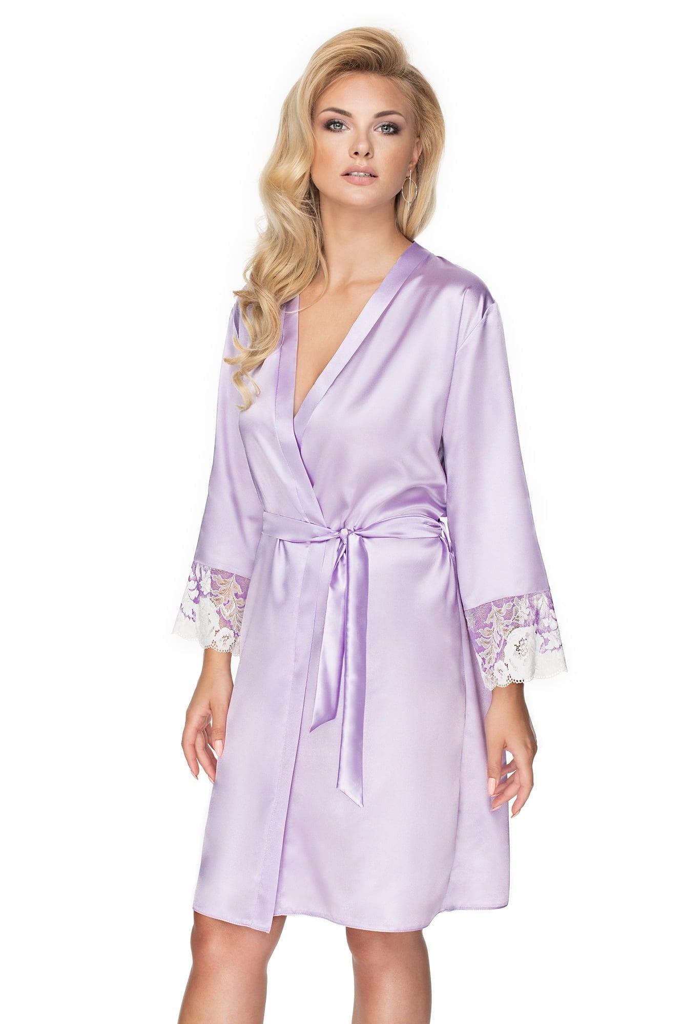 Irall Andromeda Dressing Gown Lavender - Divine Silk