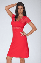 Irall Cameron Nightdress Red 2XL-5XL - Divine Silk