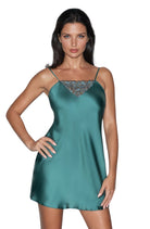 Irall Emerald I Nightdress Dark Green - Divine Silk