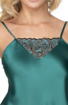 Irall Emerald I Nightdress Dark Green - Divine Silk