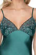 Irall Emerald II Nightdress Dark Green - Divine Silk