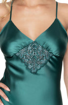 Irall Emerald III Nightdress Dark Green - Divine Silk