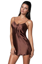 Irall Aria Nightdress Chocolate - Divine Silk