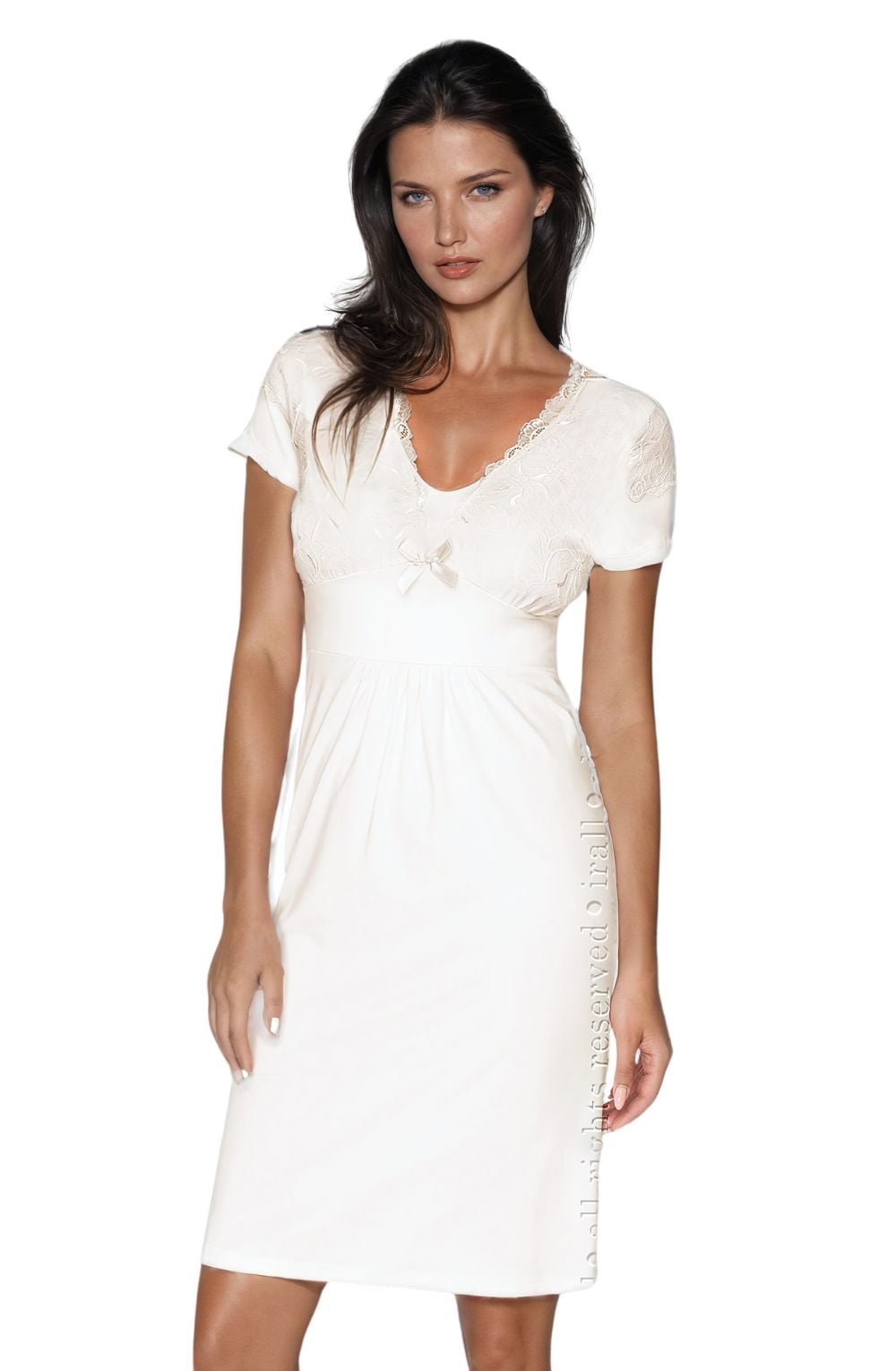 Irall Gia Cream Nightdress - Divine Silk