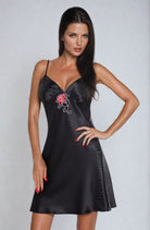 Irall Dakota Nightdress Black - Divine Silk