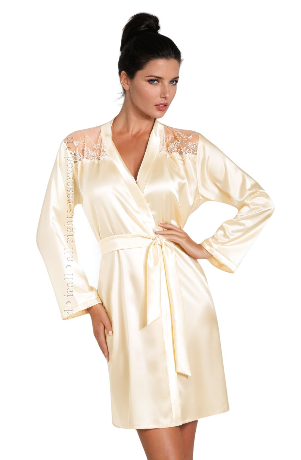 Irall Daphne Dressing Gown Cream - Divine Silk