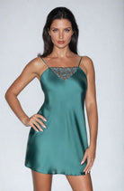 Irall Emerald I Nightdress Dark Green - Divine Silk