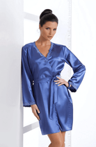Irall Gloria Dressing Gown Azure - Divine Silk