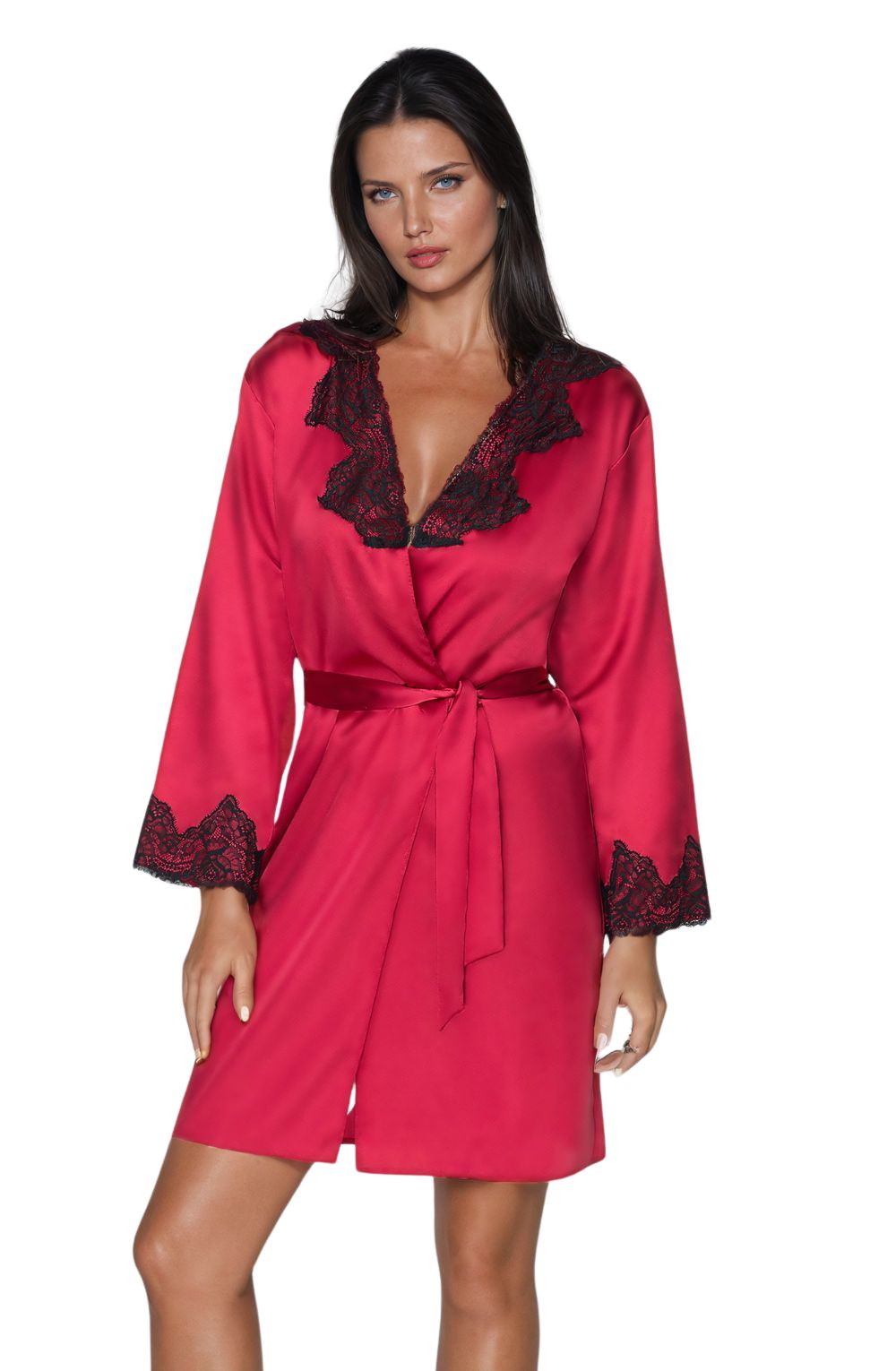 Irall Juniper Burgundy Dressing Gown - Divine Silk