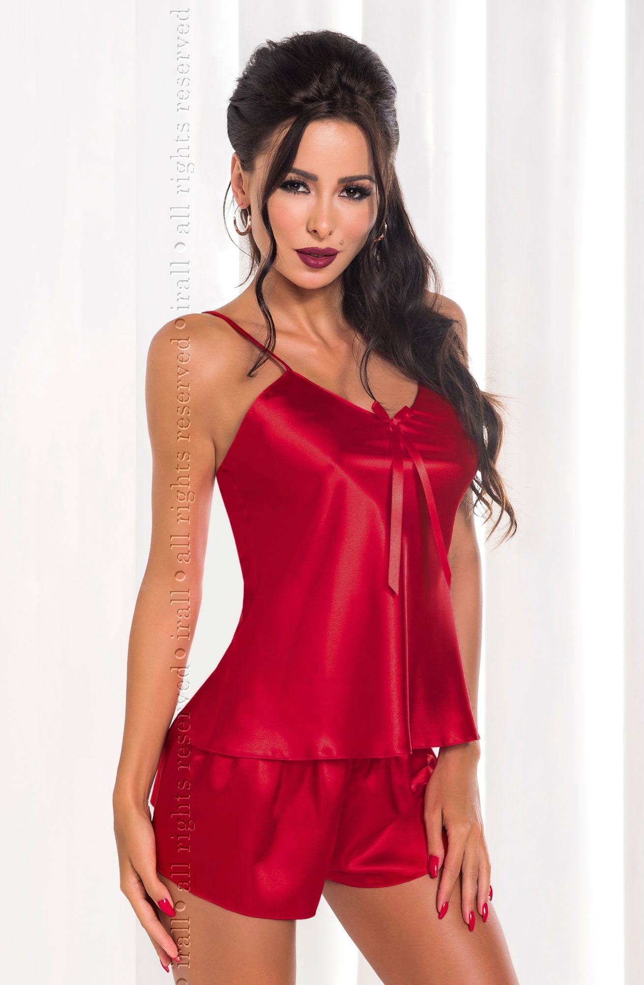 Irall Aria Set Burgundy - Divine Silk