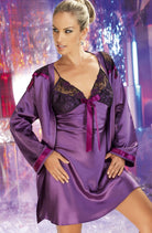 Irall Tiffany Purple Dressing Gown - Divine Silk