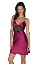Irall Latifa Nightdress Plum - Divine Silk