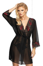 Irall Erotic Oriana Gown Black - Divine Silk