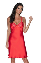 Irall Remi Nightdress Hot Red - Divine Silk
