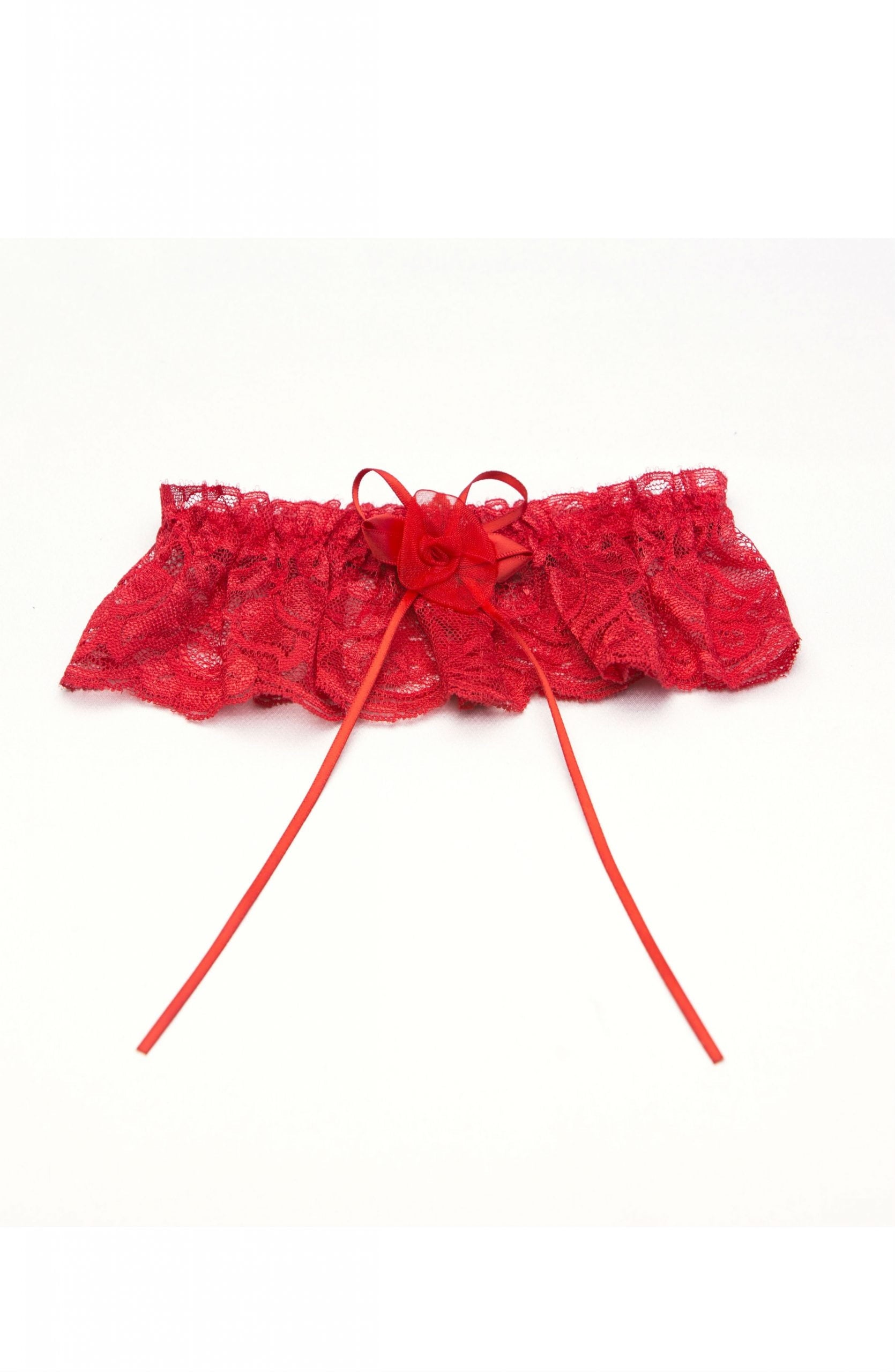 Shirley of Hollywood 18 Garter Red - Divine Silk