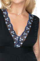 Irall Titania Nightdress Black - Divine Silk